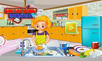 House Dish Washing Kitchen Clean up: Cleaning Sim ภาพหน้าจอ 3