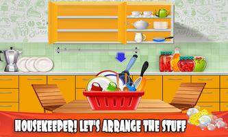 House Dish Washing Kitchen Clean up: Cleaning Sim ภาพหน้าจอ 2