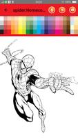 برنامه‌نما Coloring page for the amazing spider hero عکس از صفحه