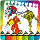 Superhero dc Coloring pages icône