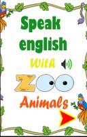 Poster Speak English with Zoo Animals