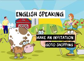 Englisch sprechende Gespräch Plakat
