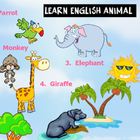 Speak english words animals icon