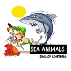 Sea animals english language ikona