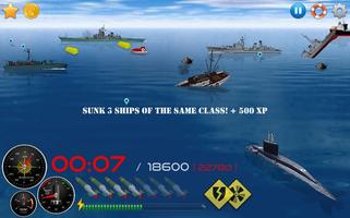 Silent Submarine 2 Sea Battle! تصوير الشاشة 1
