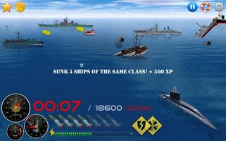 Silent Submarine 2 Sea Battle! ảnh chụp màn hình 1