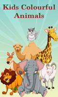 Kids Colorful Animals Affiche