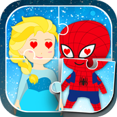 Superhero &amp; Princess Kids Game icon