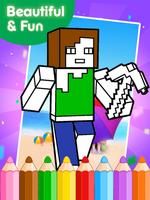 Coloring Books for minecraft plakat