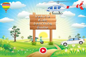 Vehicle Kids Car Learning الملصق