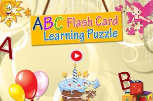 ABC Flash Card Learning Puzzle Poster