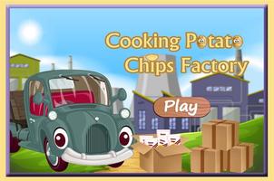 Cooking Potato Chips Factory Affiche