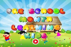 Pre School Learn Months Game ポスター