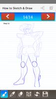 how to draw Saint Seiya captura de pantalla 2