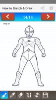 Poster how to draw Ultraman