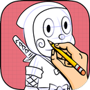 how to draw Ninja Hattori APK