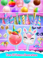 Unicorn Cake Pop Sweet Dessert capture d'écran 3