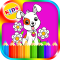 Pets coloring book for kids