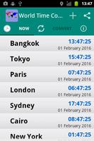 World Time Zone Converter الملصق