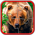 Bears Jigsaw Puzzles Brain Games for Kids FREE آئیکن