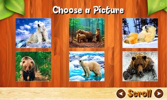Bears Jigsaw Puzzles Brain Games for Kids FREE اسکرین شاٹ 1