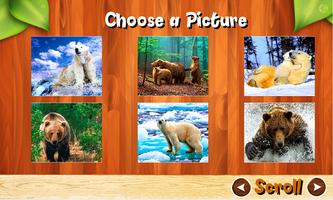 Bears Jigsaw Puzzles Brain Games for Kids FREE 스크린샷 1