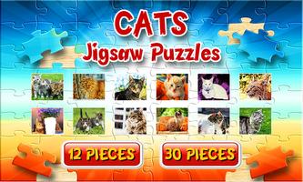 Cat Jigsaw Puzzles Spiele frei Plakat