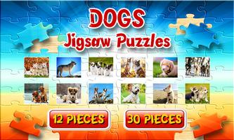 Dog Jigsaw Puzzles Brain Games for Kids Free โปสเตอร์