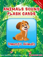 Animals Sound Flash Cards Affiche
