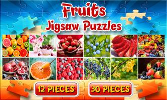 Fruit Jigsaw Puzzles Brain Games for Kids FREE poster