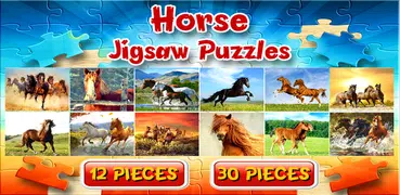 Horse Jigsaw Puzzles Brain Games for Kids FREE
