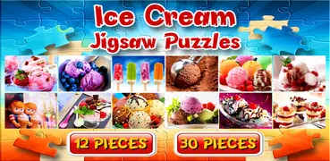 Ice Cream Jigsaw Puzzles Brain Games for Kids FREE