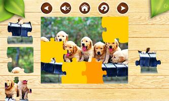 2 Schermata Puppy Dog Jigsaw Puzzles Brain Games for Kids