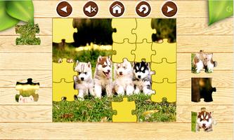 Puppy Dog Jigsaw Puzzles Brain Games for Kids 스크린샷 3