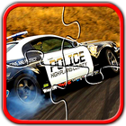 Police Car Jigsaw Puzzle-Spiel Zeichen