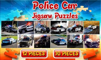 Police Car Jigsaw Puzzle-Spiel Plakat