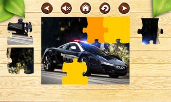 Cảnh sát xe Jigsaw Puzzle Game ảnh chụp màn hình 2