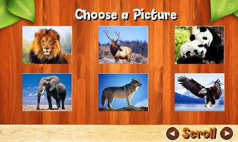 Wild Animal Jigsaw Puzzles Brain Games for Kids screenshot 1