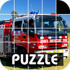 Fire Trucks Games Puzzle Zeichen