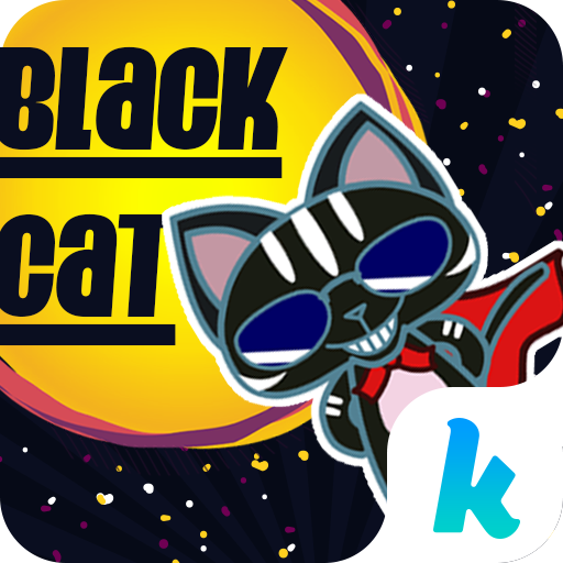 Kika Black Cat Sticker Gif