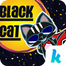 Kika Black Cat Sticker Gif aplikacja