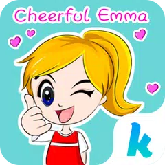 Kika Pro Cheerful Emma Sticker APK 下載