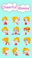 Kika Pro Cheerful Emma Sticker скриншот 1