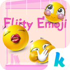 Kika Flirty Emoji Sticker Gif أيقونة