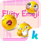 Kika Flirty Emoji Sticker GIFs icône
