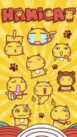 Kika Pro Hamicat Sticker Gif imagem de tela 1