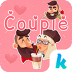 Kika Hipster Couple Sticker