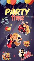 Kika Pro Party Time Sticker পোস্টার