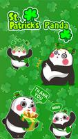 Kika ST.patrick Panda Sticker पोस्टर