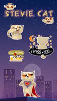 Kika Pro Stevie Cat Sticker 포스터